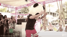 Rock Baby Rock Panda Head GIF - Rock Baby Rock Panda Head Dance Moves GIFs