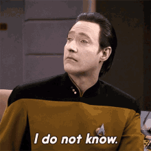 I Do Not Know Data GIF - I Do Not Know Data Star Trek GIFs