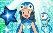 Dawn With Piplup Cosplay Piplup GIF - Dawn With Piplup Piplup Cosplay Piplup GIFs