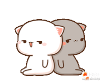 Peach Cat Cute Sticker - Peach Cat Cute Couple Stickers