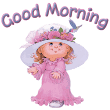 good morning girl little girl smile hat