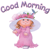 Good Morning Girl Sticker - Good Morning Girl Little Girl Stickers