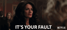 Its Your Fault Michelle Gomez GIF - Its Your Fault Michelle Gomez Mary Wardwell GIFs