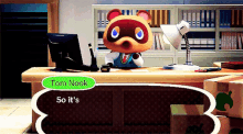 Animal Crossing Tom Nook GIF - Animal Crossing Tom Nook Back To Work GIFs
