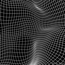 moving formation weaving pattern optical illusion art