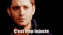 C'Est Trop Injuste GIF - Supernatural Jensen Ackles Cry GIFs