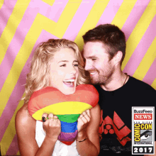 Stephen And Emily Stephen Amell GIF - Stephen And Emily Stephen Amell Emily Bett Rickards GIFs