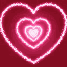 heart glowing love electric neon