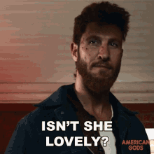Isnt She Lovely Mad Sweeney GIF - Isnt She Lovely Mad Sweeney American Gods GIFs