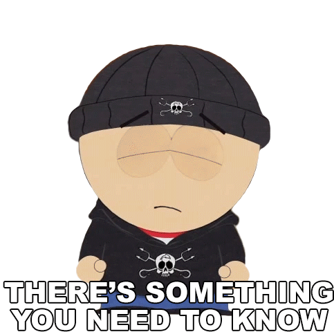 Theres Something You Need To Know Stan Marsh Sticker - Theres Something You Need To Know Stan Marsh South Park Stickers
