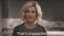 Thats Impossible Dr Catherine Halsey GIF - Thats Impossible Dr Catherine Halsey Natascha Mcelhone GIFs