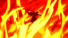flames twin anime fire power up