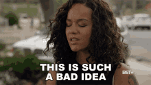 This Is Such A Bad Idea Alicia Etheredge GIF - This Is Such A Bad Idea Alicia Etheredge The Bobby Brown Story GIFs
