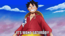 Luffy Wano GIF - Luffy Wano Saturday GIFs