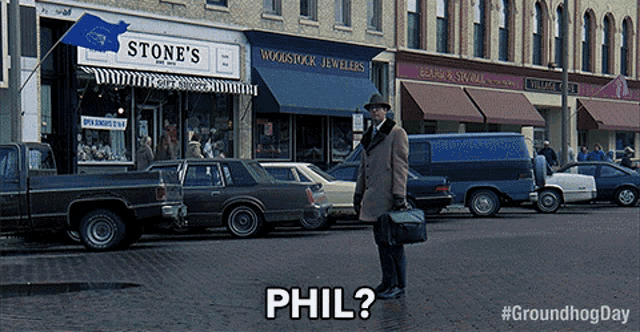 Hey Phil Phil Connors I Thought That Was You GIF - Hey Phil Phil Connors I Thought That Was You Bill Murray GIFs