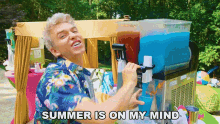 Summer Is On My Mind Stephen Sharer GIF - Summer Is On My Mind Stephen Sharer Slushie GIFs