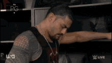 roman reigns thinking reading read text