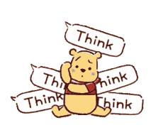 pooh thinking