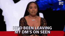 Hed Been Leaving My Dms On Seen B Simone GIF - Hed Been Leaving My Dms On Seen B Simone Ridiculousness GIFs