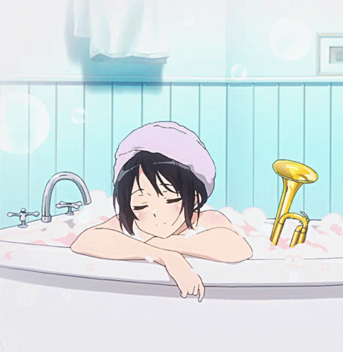 Bathing Anime Gif Bathing Anime Girl Discover Share Gifs