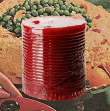 Cranberry Sauce In A Can GIF - Cranberry Sauce Canned Cranberry Sace Lazy Thanksgiving GIFs