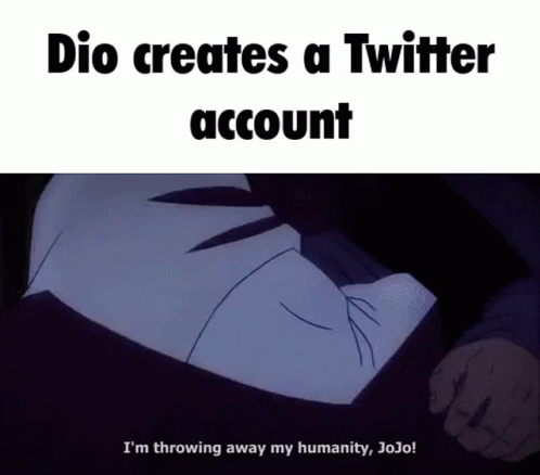 Dio Twitter GIF - Dio Twitter Jojo GIFs