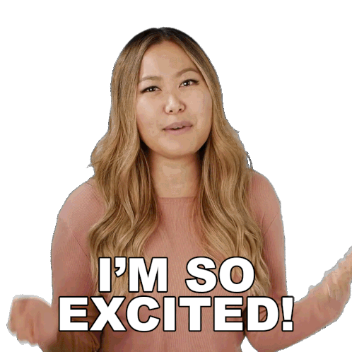 Im So Excited Ellen Chang Sticker - Im So Excited Ellen Chang For3v3rfaithful Stickers