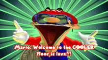 Smg4 Mario GIF - Smg4 Mario Welcome To The Cooler Floor Is Lava GIFs