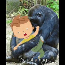 Its Just A Hug Nothing Ha Harambes Fault Itsrucka GIF - Its Just A Hug Nothing Ha Harambes Fault Itsrucka Harambe Forever Song GIFs