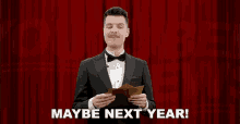 Maybe Next Year Benedict Townsend GIF - Maybe Next Year Benedict Townsend Youtuber News GIFs