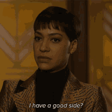 I Have A Good Side Lucca Quinn GIF - I Have A Good Side Lucca Quinn The Good Fight GIFs