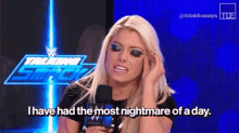 Wwe Alexa Bliss GIF - Wwe Alexa Bliss I Have Had The Most Nightmare Of A Day GIFs