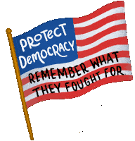 Protect Democracy Remember What They Fought For Early Voting Sticker - Protect Democracy Remember What They Fought For Early Voting Voting Stickers