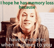 Beth Greene I Hope He Has Memory Loss Because GIF - Beth Greene I Hope He Has Memory Loss Because I Have Lie Abetes When It Comes To You GIFs