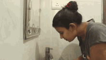Washing Face Ayushi Singh GIF - Washing Face Ayushi Singh Creations To Inspire GIFs