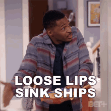 Loose Lips Sink Ships Brandon GIF - Loose Lips Sink Ships Brandon The Ms Pat Show GIFs
