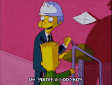 Good Boy GIF - Good Boy Simpsons GIFs
