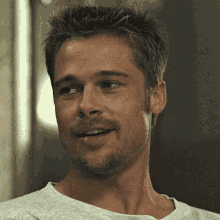 Brad Pitt Amused GIF - Brad Pitt Amused Laughing GIFs