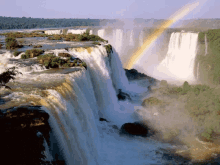 waterfalls rainbow