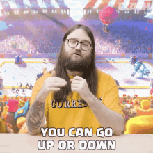 You Can Go Up Or Down Drew GIF - You Can Go Up Or Down Drew Clash Royale GIFs