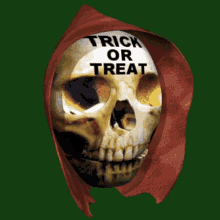 Trick Or Treat Halloween Skull GIF - Trick Or Treat Halloween Skull 3d Gifs Artist GIFs