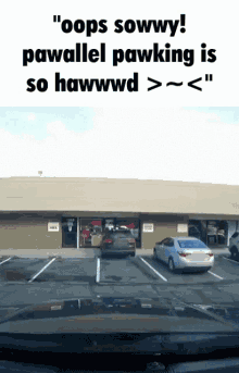 parallel parking driving test meme uwu owo parallel parking driving test meme uwu owo