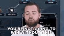 Youre Not Going To Win Without This Bricky GIF - Youre Not Going To Win Without This Bricky Bigbrickplays GIFs