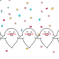 Cute Ghost Sticker - Cute Ghost Celebrate Stickers