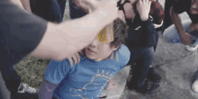 On The Head Spilling The Drink GIF - On The Head Spilling The Drink Bullies GIFs