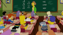 Cell Phones In Class GIF - The Simpsons Cellphone Play GIFs