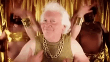 Rich White Grandpa GIF - White Hair Gold Rich GIFs