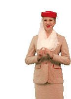 Emirates Stewardess Sticker - Emirates Stewardess Heart Stickers