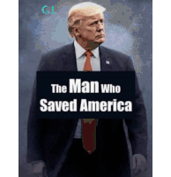 Donald Trump Man Who Saved America Sticker - Donald Trump Trump Man Who Saved America Stickers