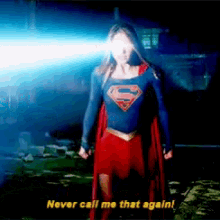 Supergirl Never Call Me That Again GIF - Supergirl Never Call Me That Again Dont Call Me That GIFs